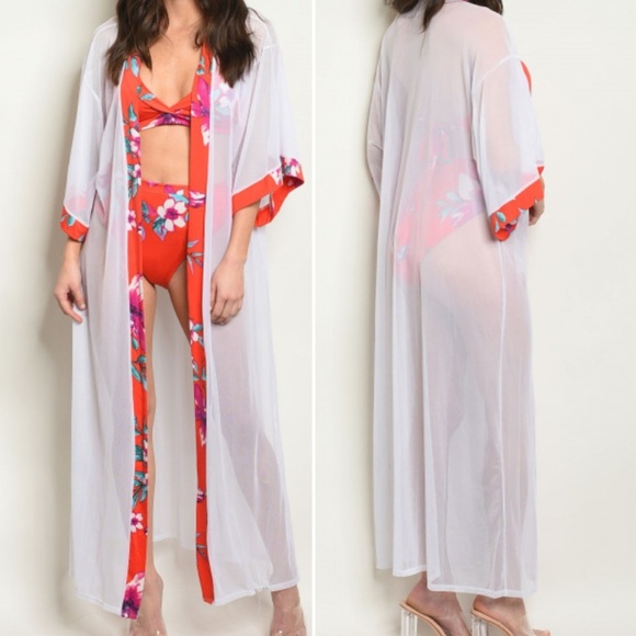 3 PIECE SWIM SET, KIMONO & BIKINI - Picture 2 of 8